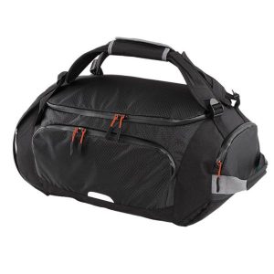 SLX 30litrowa Torba Podróżna / Torba Podręczna. Czarne torby podróżne i sportowe QUADRA, bez wzorów, z materiału. Za 194,99 zł.