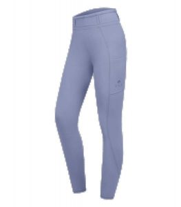 Damskie legginsy jeździeckie z pełną przyczepnością ELT Orelie. Białe legginsy ELT, bez wzorów, z elastanu, z podwyższonym stanem. Za 355,00 zł.