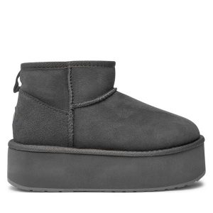 Śniegowce EMU Australia. Szare buty zimowe EMU Australia, bez obcasa, bez zapięcia. Za 699,99 zł.