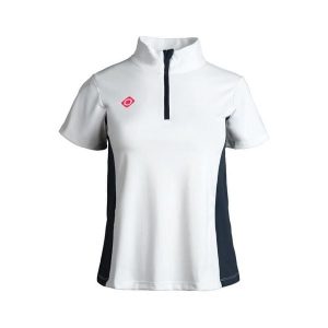 Koszulka do padla Temple Top damska, zapinana na zamek, elastyczna i oddychająca. Białe topy Izas, bez wzorów, z nylonu, sportowe, bez kołnierzyka, bez ramiączek. Za 160,83 zł.