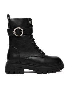 U.S. Polo Assn. Trapery EO-SVETA002W/GY1 Czarny. Czarne buty zimowe U.S. Polo Assn., ze skóry, bez obcasa, bez zapięcia. Za 329,99 zł.
