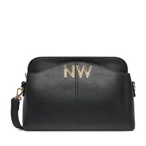 Torebka Nine West. Czarne torebki klasyczne Nine West, bez wzorów, bez dodatków. Za 199,99 zł.