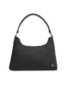 Calvin Klein Jeans Torebka Satin Nylon Small Shoulder Bag LV04K3219G Czarny. Czarne torebki klasyczne Calvin Klein Jeans, bez wzorów, z jeansu, bez dodatków. Za 259,99 zł.