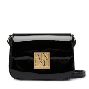 Torebka Armani Exchange. Czarne listonoszki Armani Exchange, bez wzorów, bez dodatków. Za 539,99 zł.