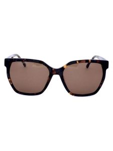 Tom Tailor Damskie okulary przeciwsłoneczne w kolorze czarno-jasnobrązowym rozmiar: 57. Brązowe okulary przeciwsłoneczne Tom Tailor. Za 174,95 zł.