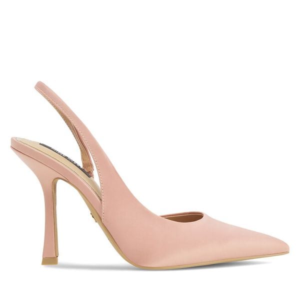 Szpilki Nine West. Czerwone szpilki Nine West, bez wzorów, bez obcasa. Za 199,99 zł.