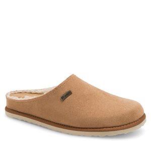 Kapcie Inblu. Brązowe kapcie Inblu, bez wzorów. Za 119,99 zł.