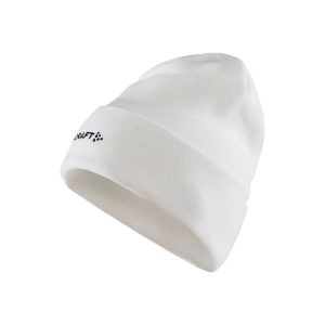 Czapka Craft Core Essence. Białe czapki Craft, bez wzorów, sportowe. W wyprzedaży za 87,00 zł.