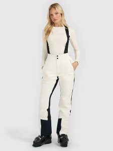 4F Spodnie narciarskie w kolorze kremowym rozmiar: M. Brązowe spodnie dresowe 4f, m, bez wzorów. Za 437,45 zł.