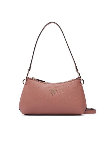 Guess Torebka Noelle II Mini HWZG96 72730 Różowy. Czerwone torebki klasyczne Guess, z aplikacjami, ze skóry, bez dodatków. Za 554,99 zł.