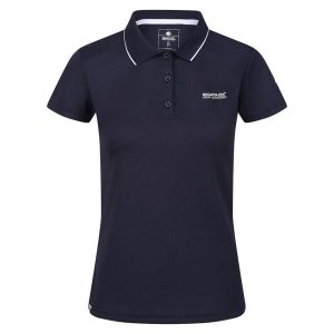 Koszulka Polo Damska Maverick V. Niebieskie bluzki Regatta, bez wzorów, bez kołnierzyka, bez ramiączek. Za 73,99 zł.
