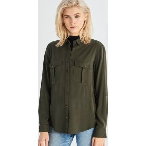 Koszula - Khaki. Koszule marki Sinsay. Za 59,99 zł.