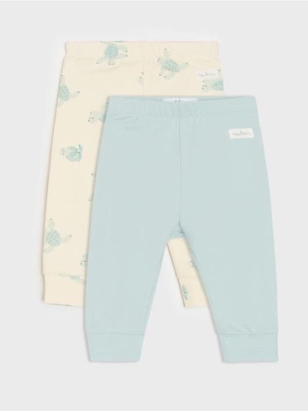 Bawełniane legginsy 2 pack - kremowy. Białe legginsy Sinsay, bez wzorów, z bawełny. W wyprzedaży za 12,99 zł.