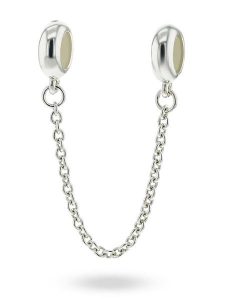 CHARM'S Srebrny łańcuszek zabezpieczający rozmiar: onesize. Szare łańcuszki CHARM'S, srebrne. Za 144,92 zł.