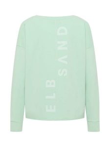 ELBSAND Bluza "Riane" w kolorze miętowym rozmiar: L. Zielone bluzy ELBSAND, l, bez wzorów, bez kaptura. Za 148,61 zł.