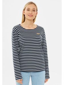 Derbe Koszulka w kolorze granatowym rozmiar: M. Niebieskie bluzki Derbe, m, bez wzorów, z bawełny, bez kołnierzyka, bez ramiączek. Za 114,17 zł.