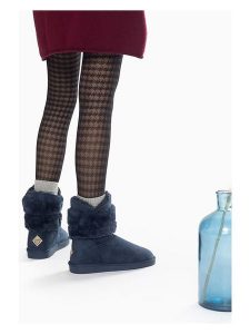 ISLAND BOOT Botki zimowe "Canso" w kolorze granatowym rozmiar: 38. Niebieskie botki Island Boot, na zimę, bez wzorów, z materiału, bez obcasa, bez zapięcia. Za 165,99 zł.