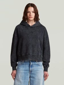 G-Star Bluza w kolorze czarnym rozmiar: XS. Czarne bluzy G-Star, xs, bez wzorów, z bawełny, z kapturem. Za 214,45 zł.