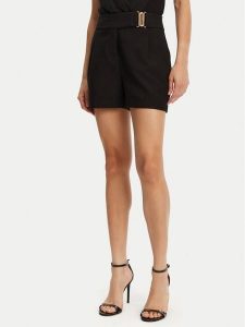 Morgan Szorty materiałowe 251-SHOU.F Czarny Wide Leg. Czarne szorty Morgan, bez wzorów, z materiału. Za 179,99 zł.