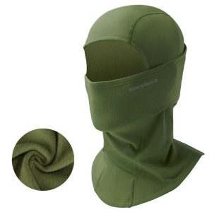 Kominiarka outdoorowa wiatroszczelna komin. Zielone szaliki ROCKBROS, na jesień, bez wzorów, z elastanu. Za 55,60 zł.