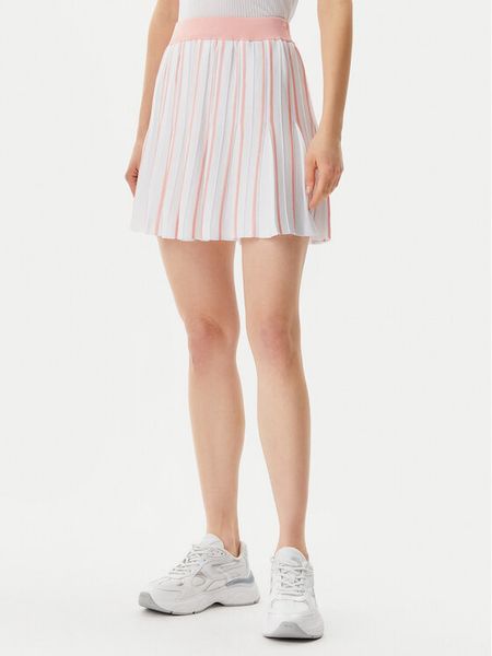 Guess Spódnica plisowana V5GD00 Z3D60 Biały Regular Fit. Białe spódnice Guess, xs, z aplikacjami, z wiskozy, mini. Za 319,99 zł.