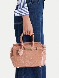 Nine West Torebka CEO-Lexa-LDA8378 Różowy. Czerwone kuferki Nine West, bez wzorów, z materiału, bez dodatków. Za 199,99 zł.