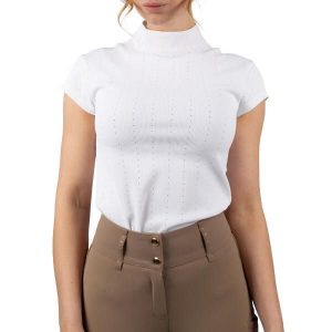 Damska koszulka do jazdy konnej PS of Sweden Dinja X. Białe bluzki PS OF SWEDEN, bez wzorów, sportowe, bez kołnierzyka, bez ramiączek. Za 334,00 zł.