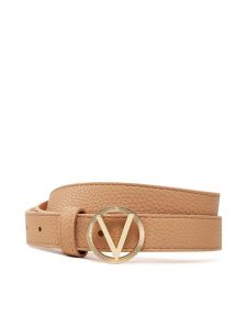 Valentino Pasek VCS7VQ04 Beżowy. Brązowe paski Valentino, bez wzorów, ze skóry. Za 159,99 zł.