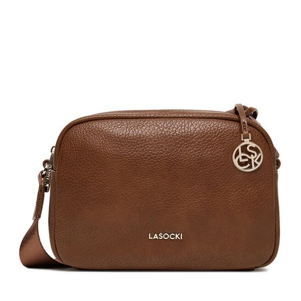 Torebka Lasocki. Brązowe listonoszki Lasocki, bez wzorów, bez dodatków. Za 169,99 zł.