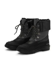 Ilse Jacobsen Skórzane botki zimowe w kolorze czarnym rozmiar: 41. Czarne botki Ilse Jacobsen, na zimę, bez wzorów, z wełny, bez obcasa, bez zapięcia. Za 219,95 zł.