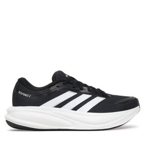 Buty do biegania adidas. Czarne buty sportowe ADIDAS, bez wzorów, bez zapięcia, do biegania. Za 299,99 zł.