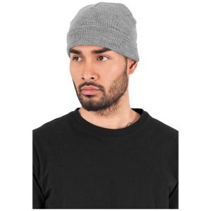 Czapka Flexfit heavyweight. Szare czapki FLEXFIT, bez wzorów, z materiału, klasyczne. Za 66,50 zł.