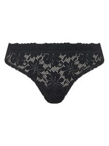 Selmark Stringi 10901 Czarny. Czarne stringi Selmark, bez wzorów, z syntetyku. Za 49,99 zł.