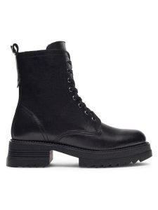 Lasocki Trzewiki NEPTUNE WI16-NEPTUNE-02 Czarny. Czarne botki Lasocki, bez wzorów, ze skóry, bez obcasa, na płaskiej podeszwie, bez zapięcia. Za 239,99 zł.