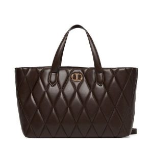 Torebka TWINSET. Brązowe torebki klasyczne Twinset, bez wzorów, bez dodatków. Za 689,99 zł.