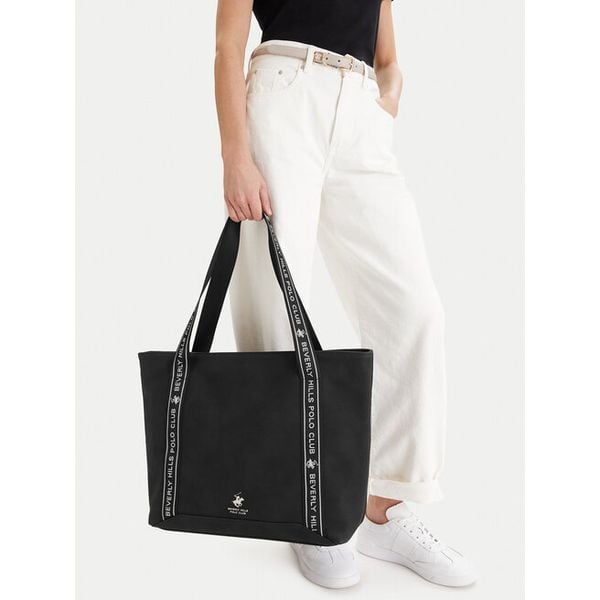 Torebka na telefon Beverly Hills Polo Club. Czarne shopper bag Beverly Hills Polo Club, bez wzorów, bez dodatków. Za 199,99 zł.
