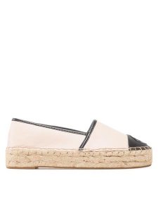Guess Espadryle Jaleel2 FL6J2L ELE14 Biały. Białe espadryle Guess, z aplikacjami, ze skóry, bez obcasa. Za 309,99 zł.