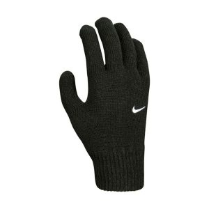 NIKE Rękawice dzianinowe KNIT SWOOSH TG 2.0 black/white-S/M. Czarne rękawiczki Nike, na jesień, bez wzorów, z dzianiny. Za 52,40 zł.