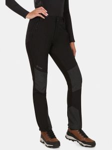 Kilpi Spodnie softshellowe "Nuuk" w kolorze czarnym rozmiar: 40S. Czarne spodnie sportowe Kilpi, s, bez wzorów, outdoorowe. Za 245,96 zł.