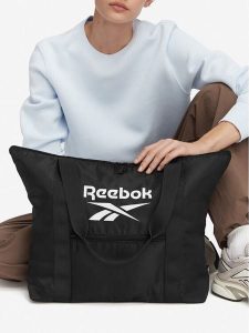 Reebok Torebka CWBEO-RBK-M-013-10 Czarny. Czarne shopper bag Reebok, bez wzorów, z materiału, bez dodatków. Za 79,99 zł.