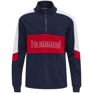 Bluza z zamkiem 1/2 Hummel IC Claude. Niebieskie bluzy Hummel, xs, bez wzorów, bez kaptura. Za 294,50 zł.