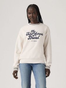 Levi's Bluza w kolorze kremowym rozmiar: L. Białe bluzy Levi's®, l, bez wzorów, z bawełny, bez kaptura. Za 119,40 zł.