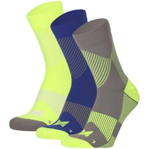 Sportowe skarpetki kompresyjne ćwiartkowe unisex 3 szt. Fioletowe skarpetki XTREME, bez wzorów, z poliamidu. Za 151,79 zł.