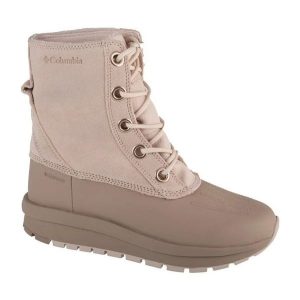 Buty Columbia Moritza Shield Omni-Heat 2100381102 beżowy. Brązowe buty zimowe ze skóry, za kostkę, bez obcasa, bez zapięcia. Za 610,80 zł.