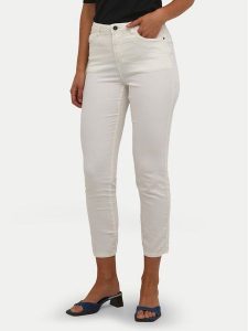 Kaffe Jeansy Zelina 10506253 Écru Slim Fit. Jeansy Kaffe, bez wzorów, z bawełny. Za 149,99 zł.