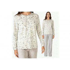 Piżama damska polarowa rozm. L P751258 – V24 Mink. Brązowe piżamy Massana Homewear, bez wzorów, z materiału, bez ramiączek. Za 283,00 zł.