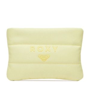Kosmetyczka Roxy. Żółte kosmetyczki Roxy, bez wzorów, z materiału. Za 69,99 zł.