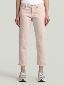 G-Star Dżinsy - Boyfriend fit - w kolorze jasnoróżowym rozmiar: W27/L30. Różowe jeansy G-Star, z aplikacjami, ze skóry. Za 226,77 zł.