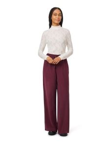 Scotch & Soda Spodnie w kolorze bordowym rozmiar: XL. Czerwone spodnie z wysokim stanem Scotch & Soda, bez wzorów, z materiału, z podwyższonym stanem. Za 229,95 zł.
