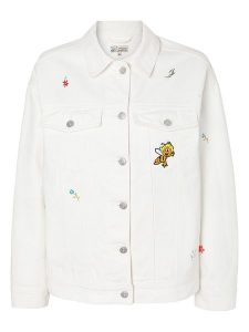 TATUUM Kurtka dżinsowa "Hala" w kolorze kremowym rozmiar: 36. Brązowe kurtki Tatuum, bez wzorów, z bawełny, bez kaptura. Za 257,14 zł.